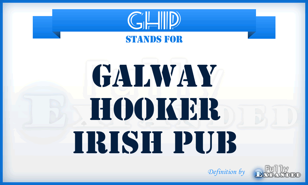 GHIP - Galway Hooker Irish Pub
