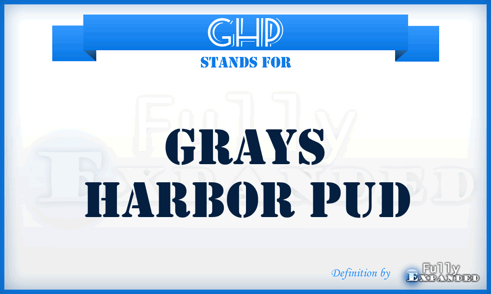 GHP - Grays Harbor Pud