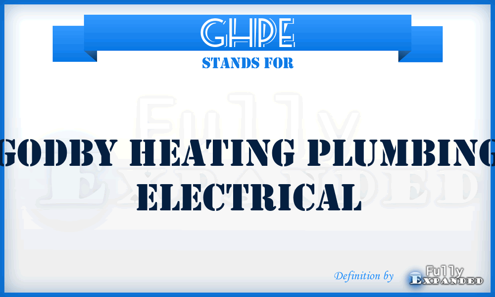 GHPE - Godby Heating Plumbing Electrical