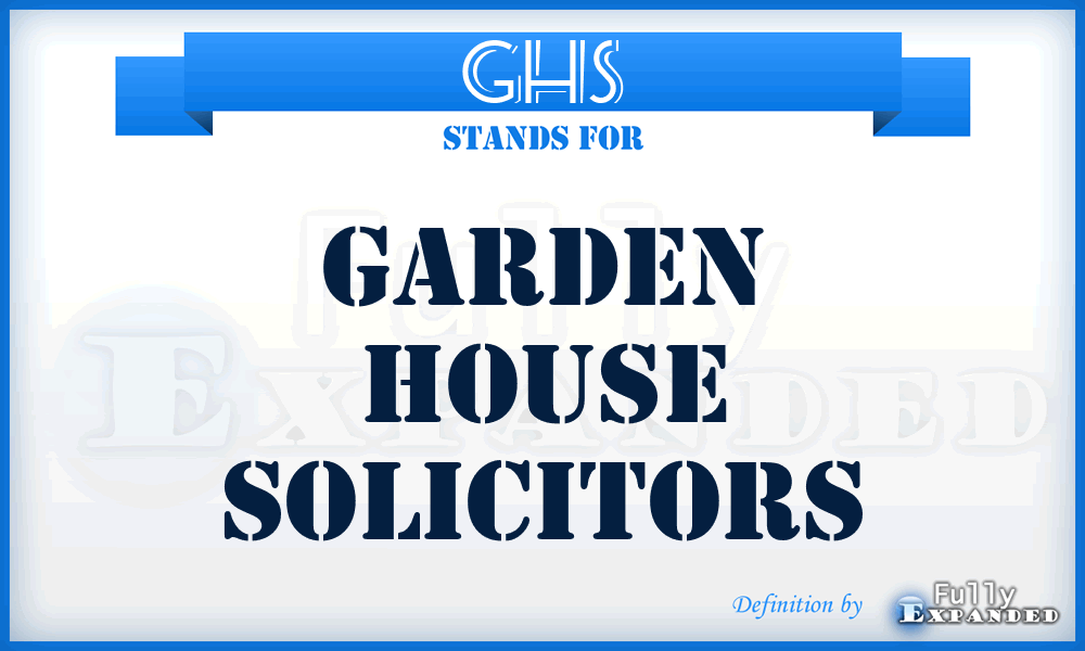 GHS - Garden House Solicitors