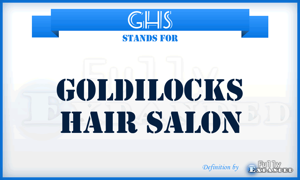 GHS - Goldilocks Hair Salon