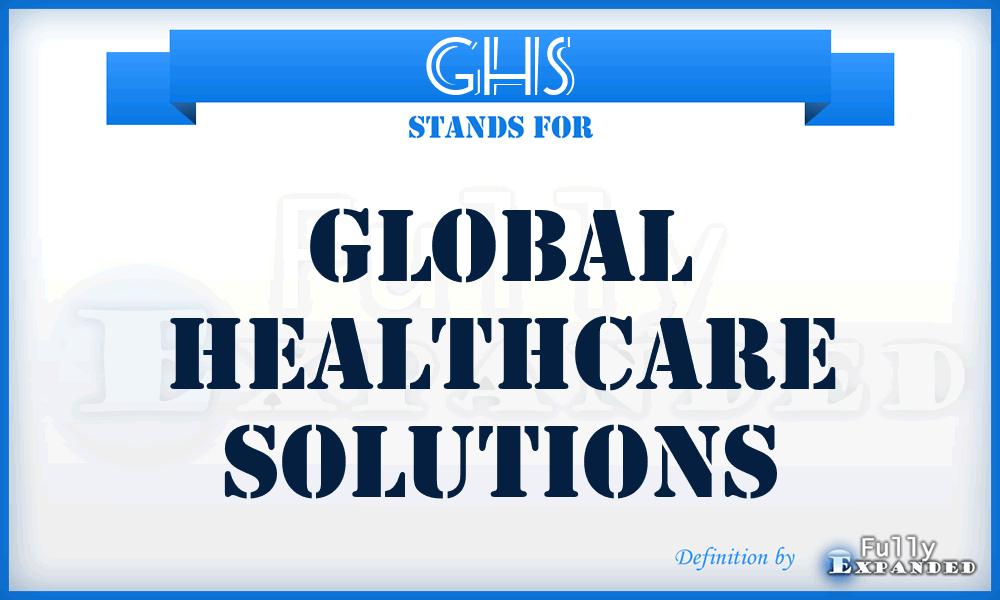 GHS - Global Healthcare Solutions