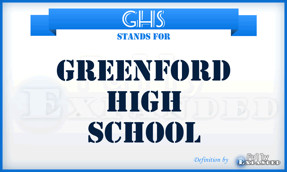 GHS - Greenford High School