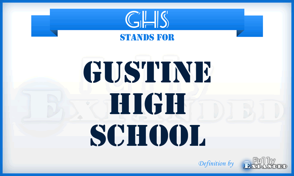 GHS - Gustine High School