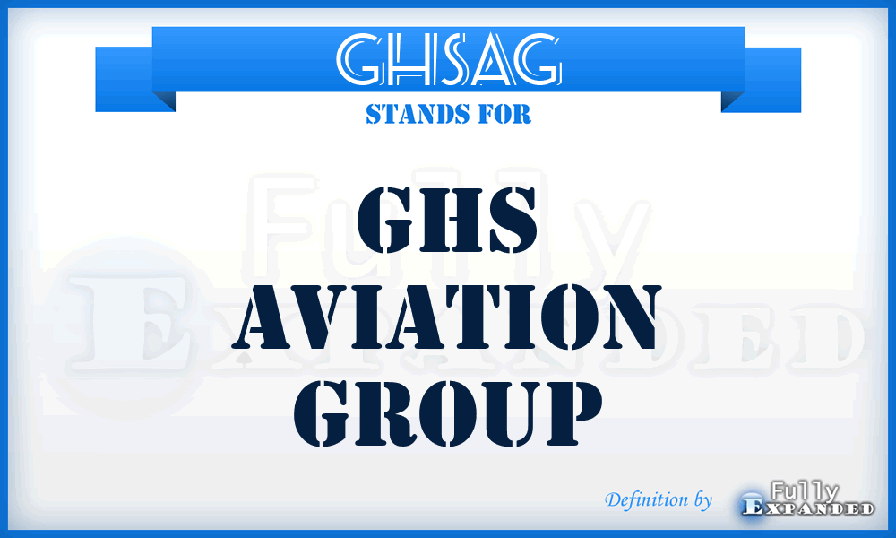 GHSAG - GHS Aviation Group