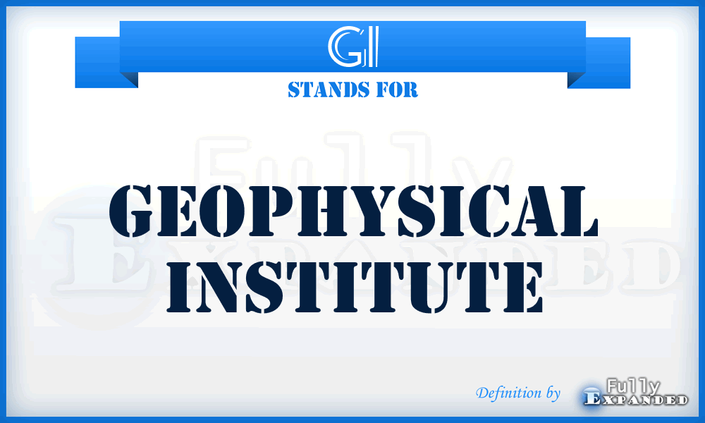 GI - Geophysical Institute
