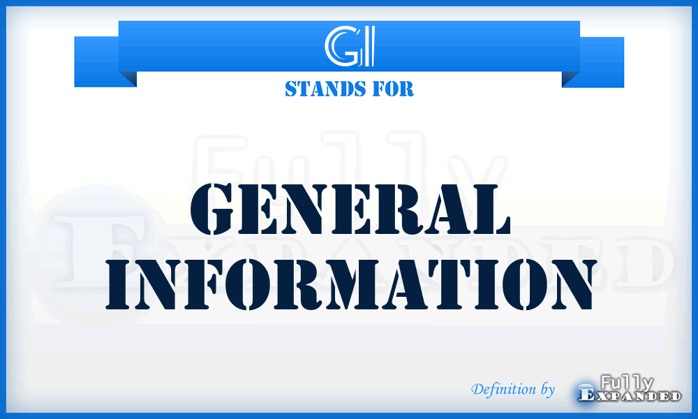 GI - General Information