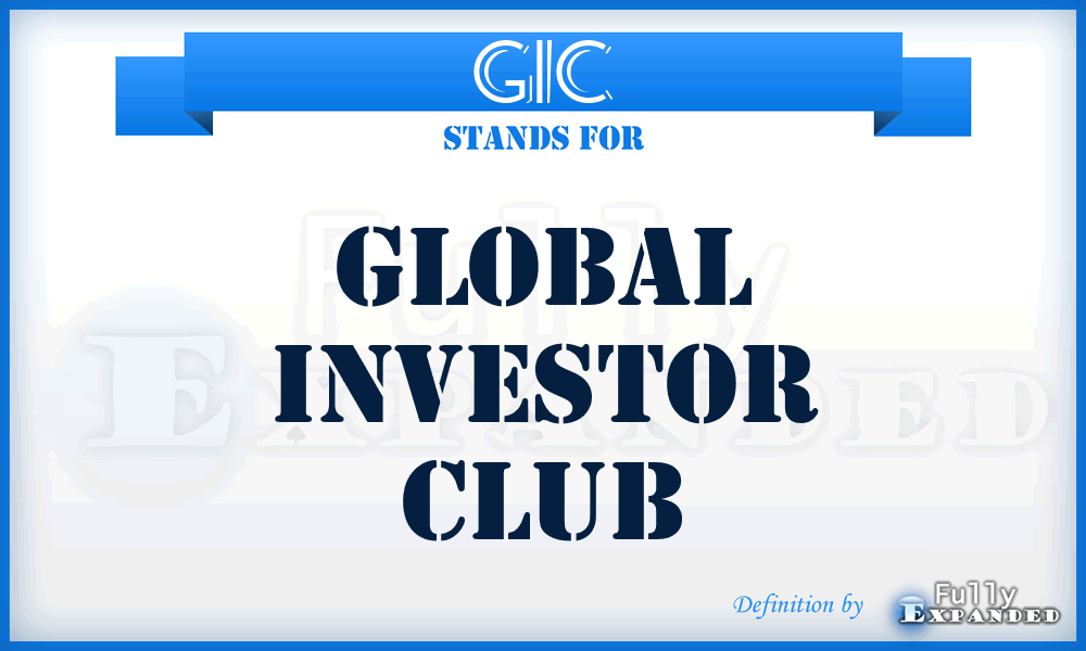 GIC - Global Investor Club