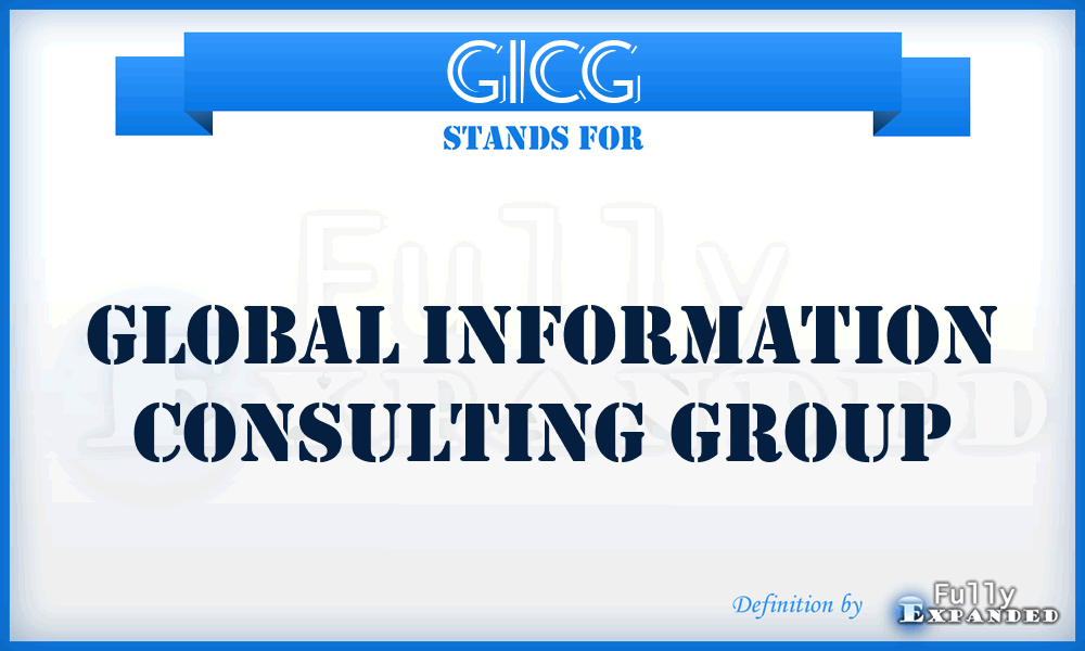 GICG - Global Information Consulting Group