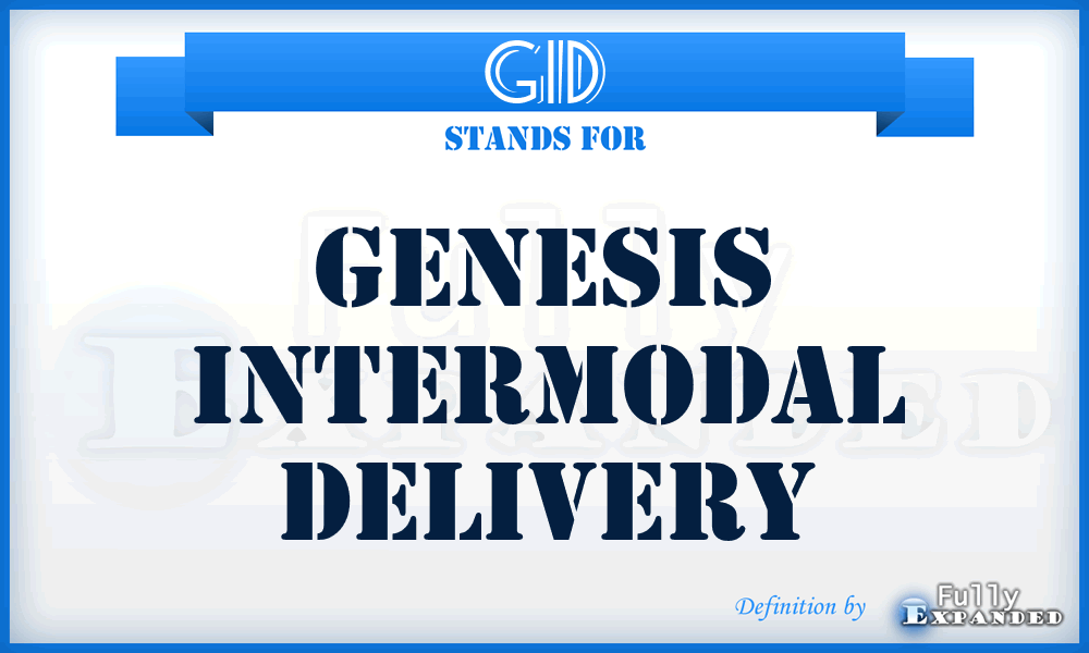 GID - Genesis Intermodal Delivery