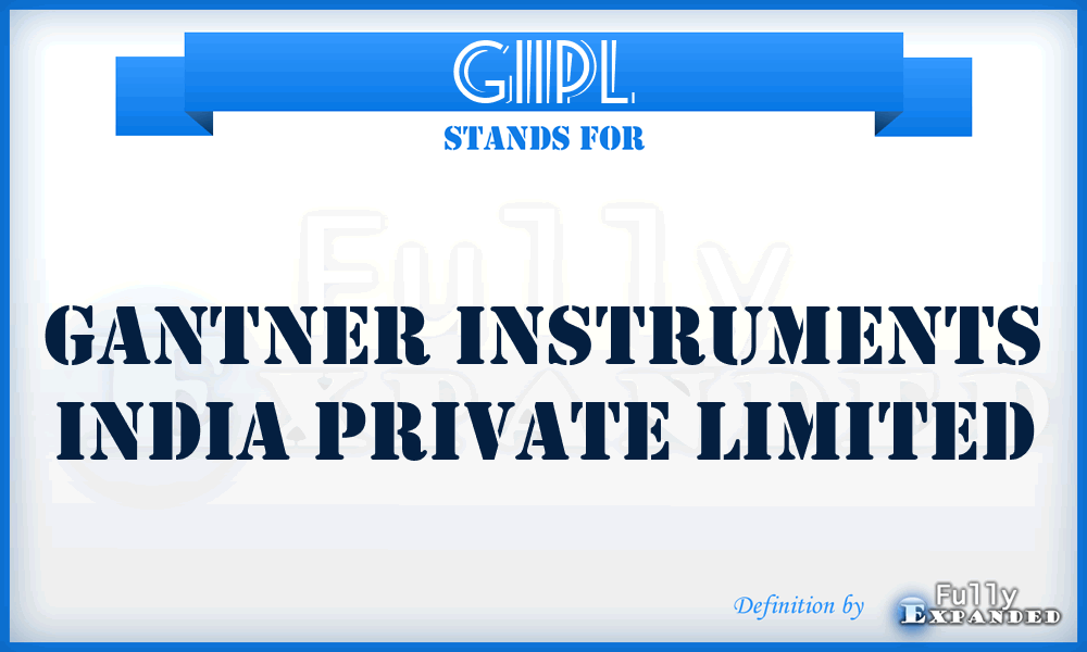 GIIPL - Gantner Instruments India Private Limited