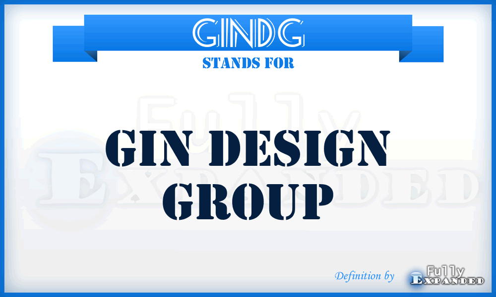 GINDG - GIN Design Group