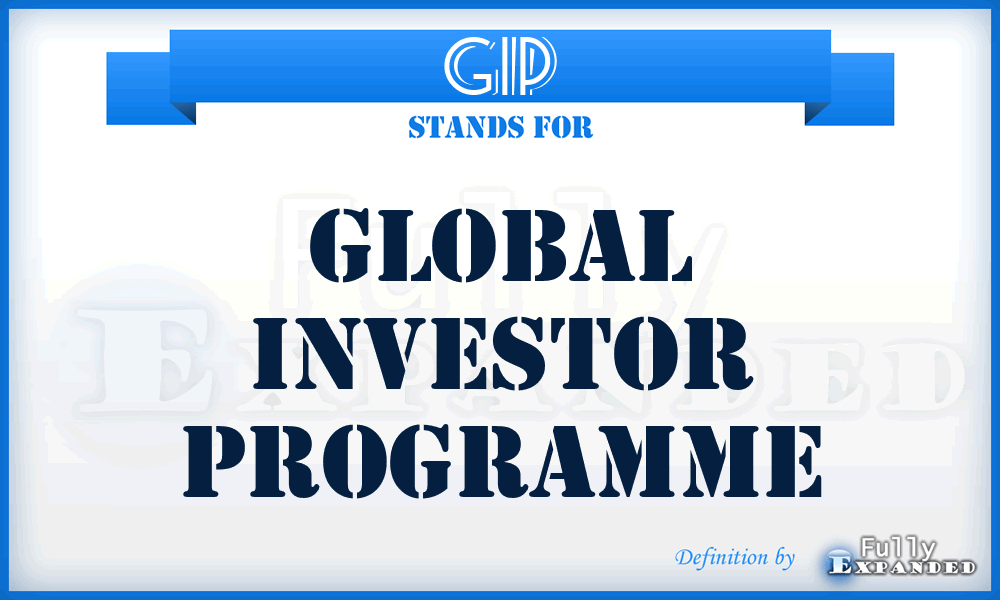 GIP - Global Investor Programme