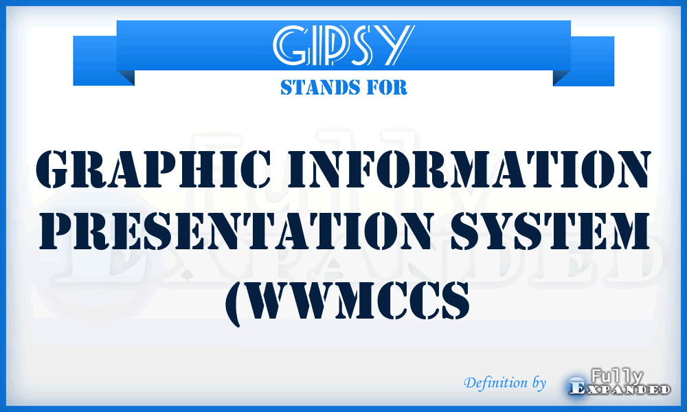 GIPSY - Graphic Information Presentation System (WWMCCS