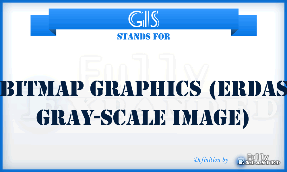 GIS - Bitmap graphics (Erdas gray-scale image)