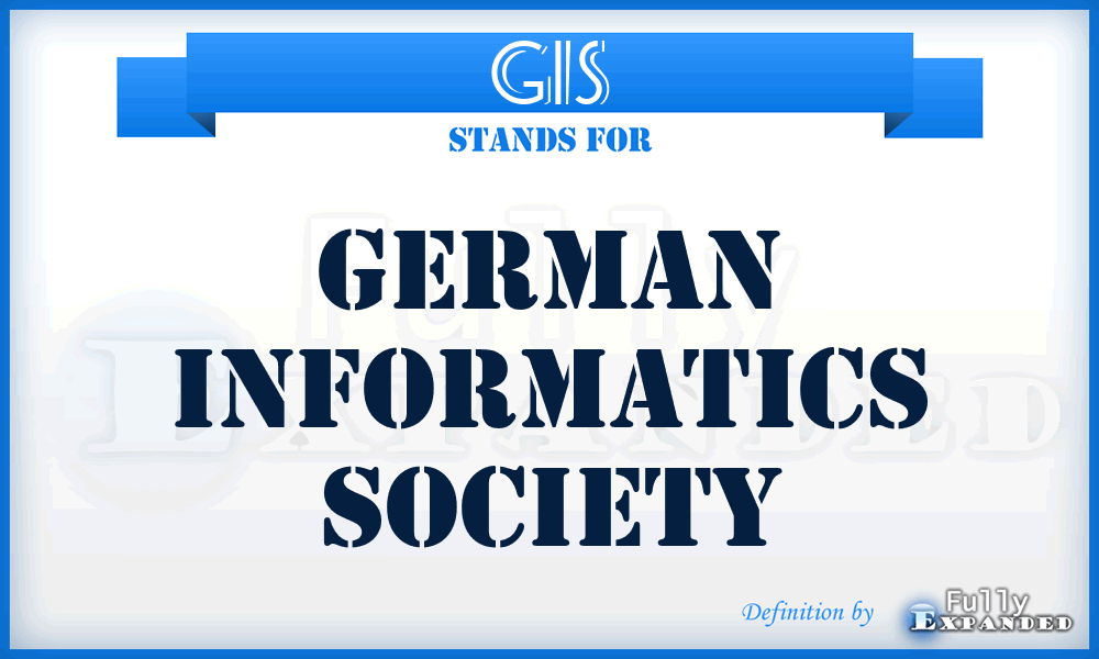 GIS - German Informatics Society