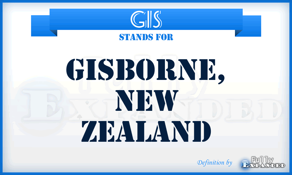 GIS - Gisborne, New Zealand