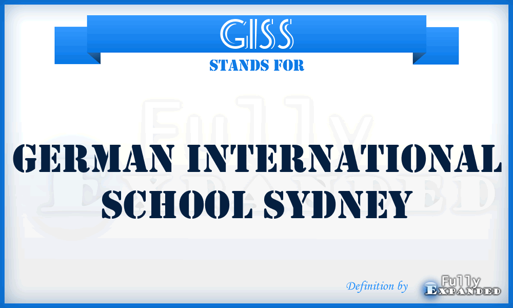 GISS - German International School Sydney