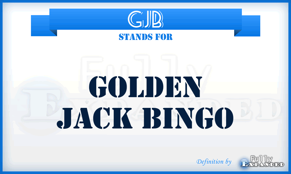 GJB - Golden Jack Bingo