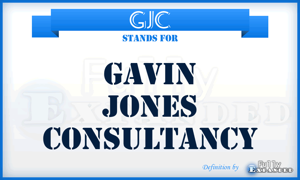 GJC - Gavin Jones Consultancy