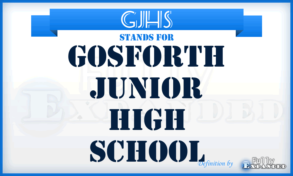 GJHS - Gosforth Junior High School