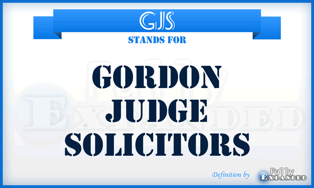 GJS - Gordon Judge Solicitors