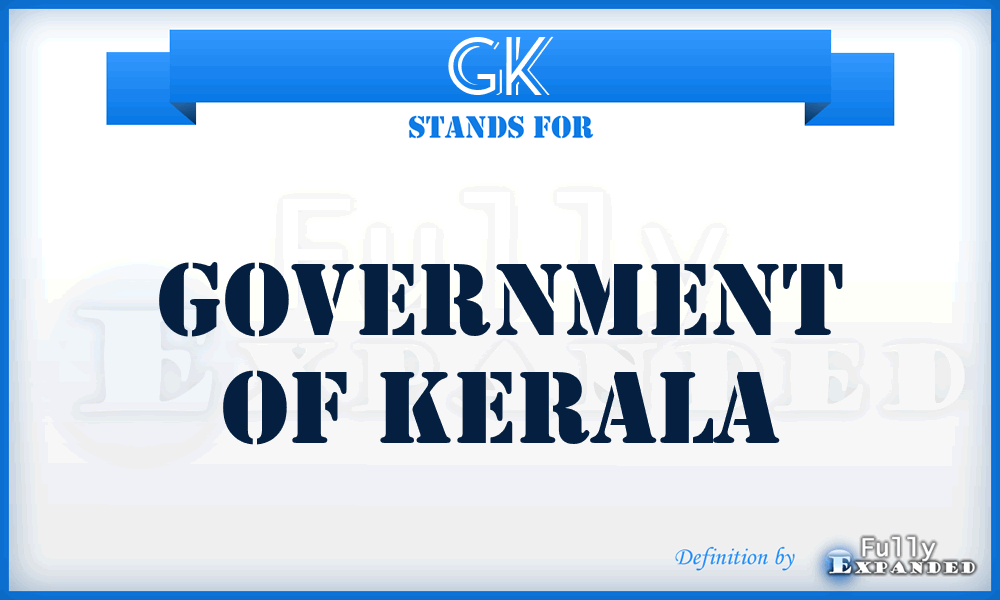 GK - Government of Kerala