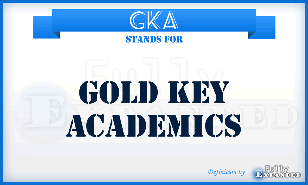 GKA - Gold Key Academics