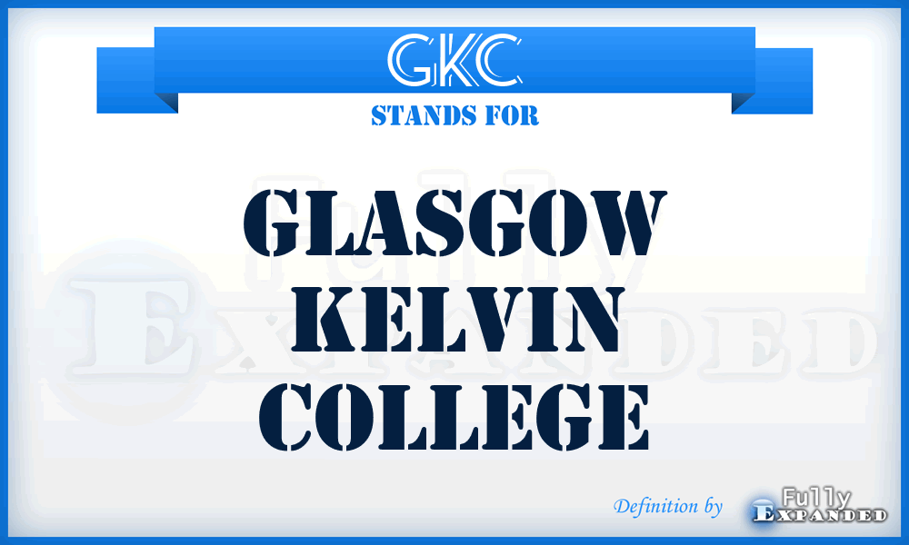 GKC - Glasgow Kelvin College