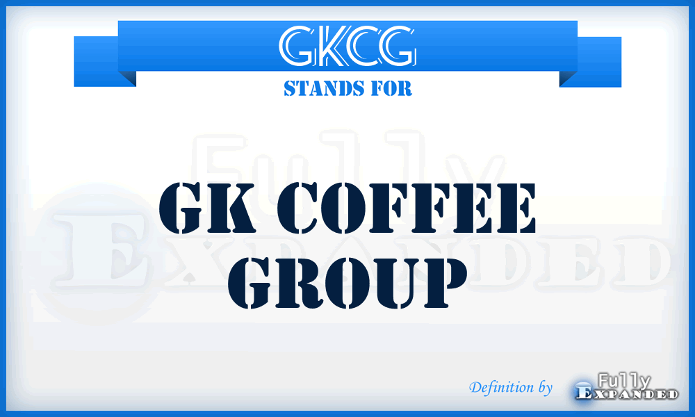 GKCG - GK Coffee Group