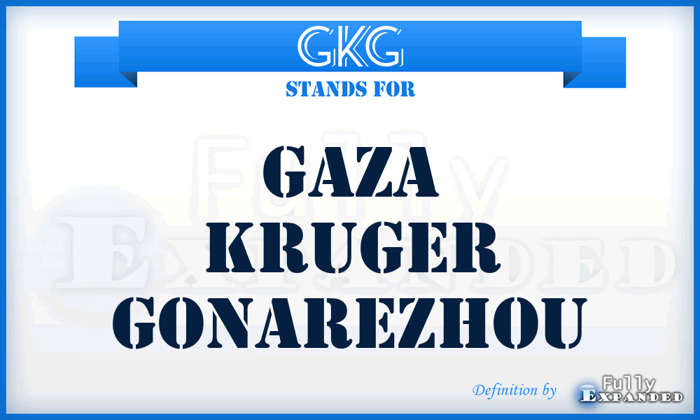 GKG - Gaza Kruger Gonarezhou
