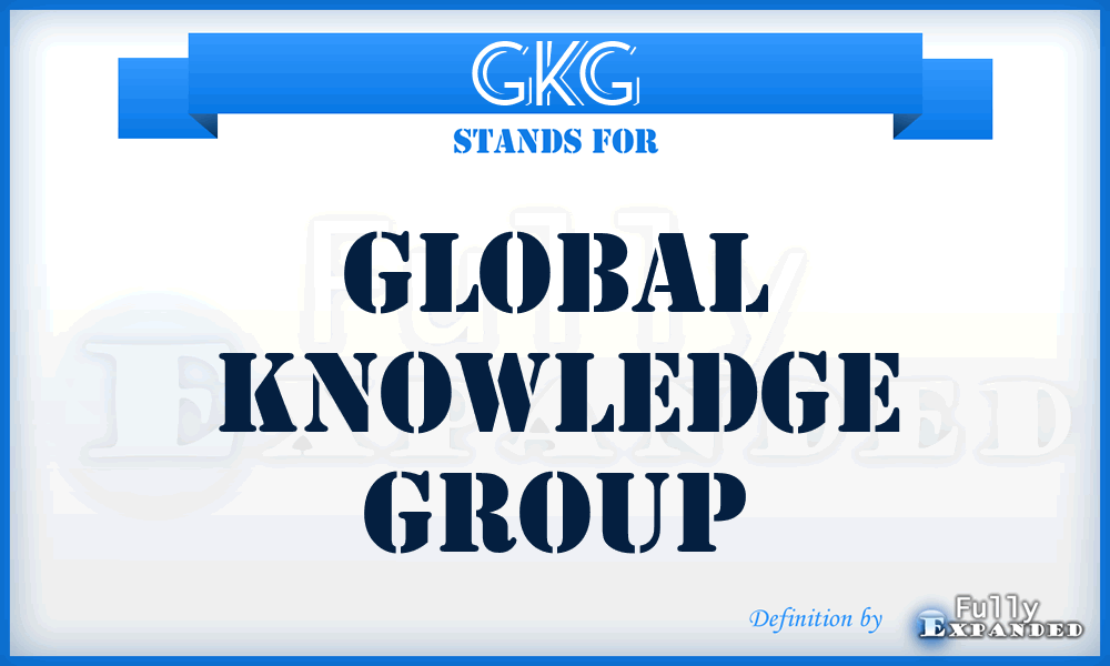 GKG - Global Knowledge Group