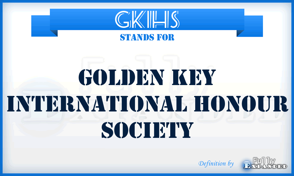 GKIHS - Golden Key International Honour Society