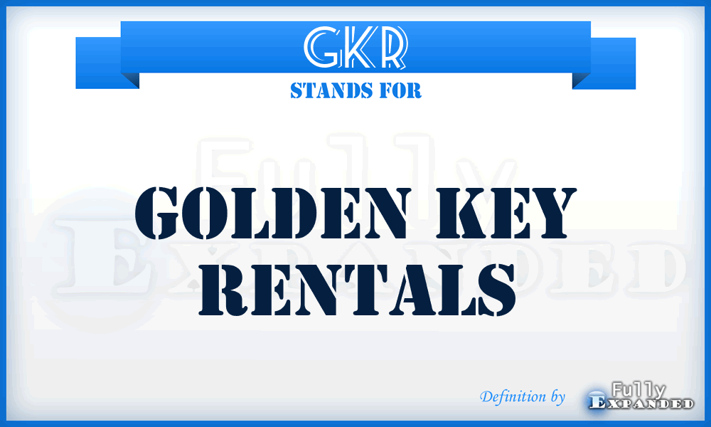 GKR - Golden Key Rentals