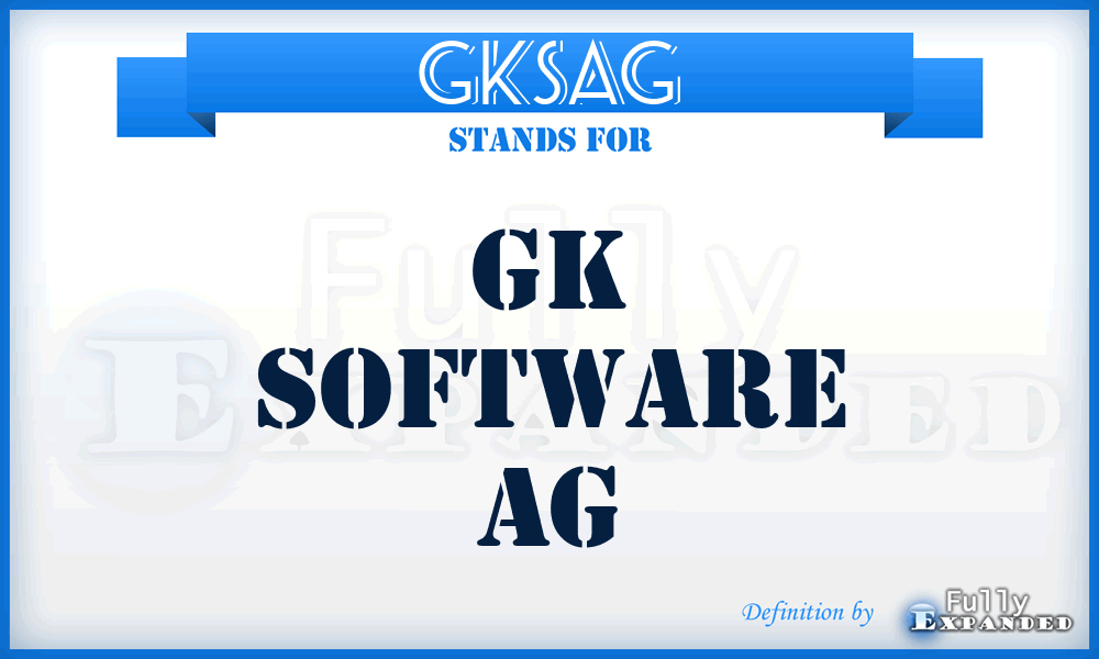 GKSAG - GK Software AG