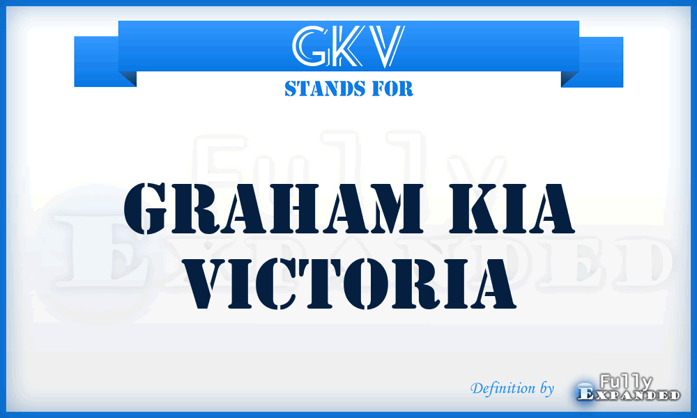 GKV - Graham Kia Victoria