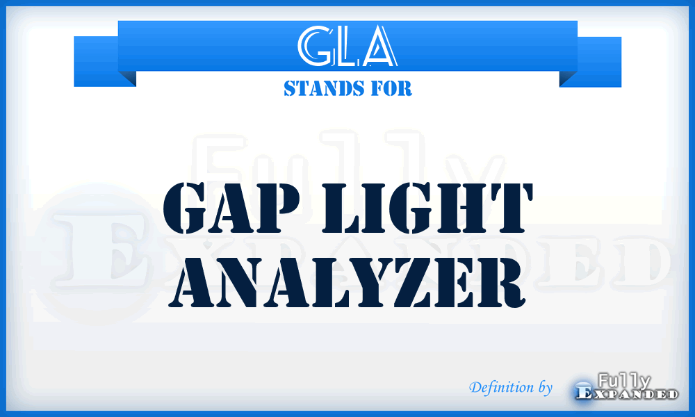 GLA - Gap Light Analyzer