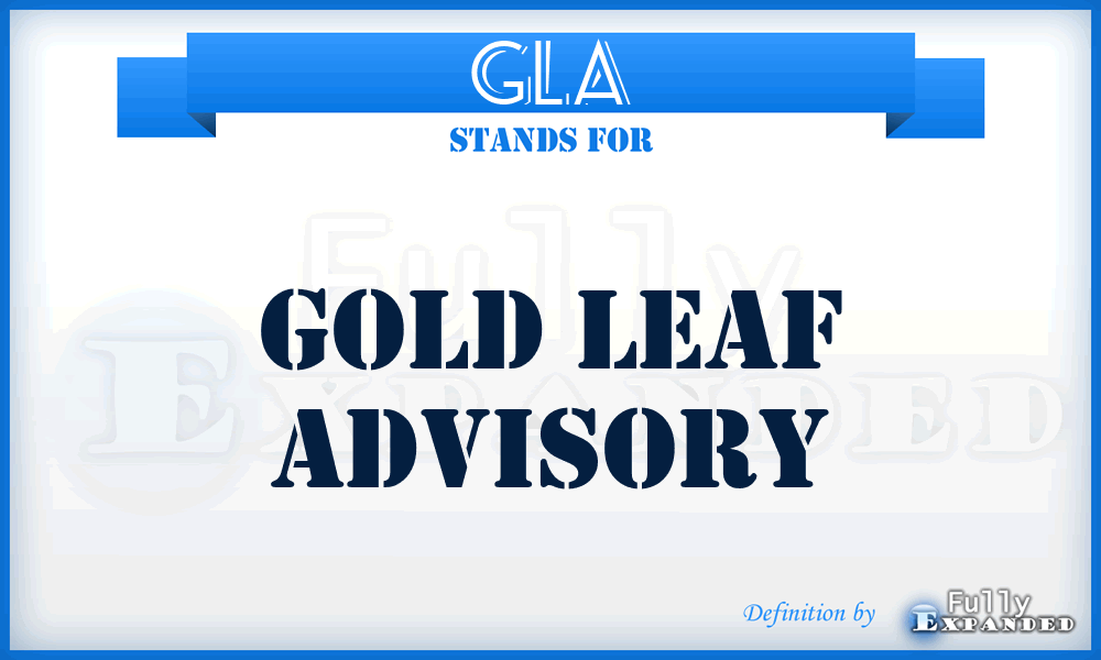 GLA - Gold Leaf Advisory