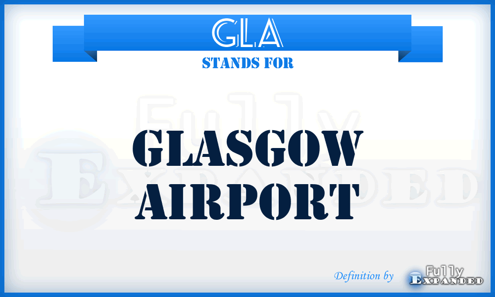 GLA - Glasgow airport