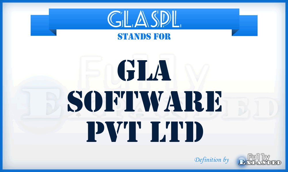 GLASPL - GLA Software Pvt Ltd