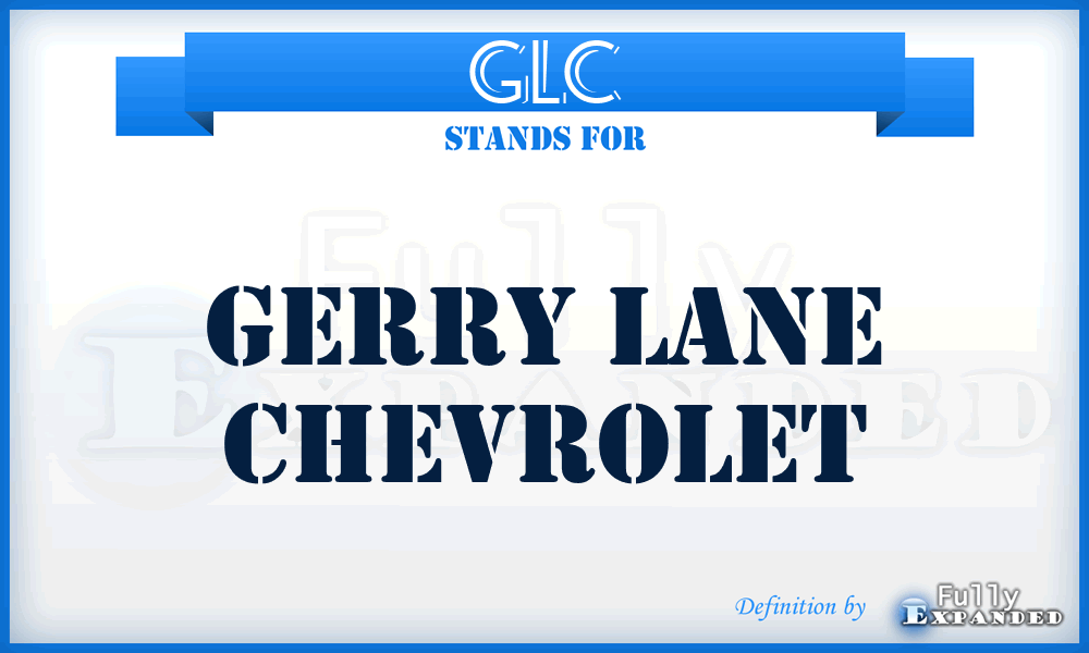 GLC - Gerry Lane Chevrolet