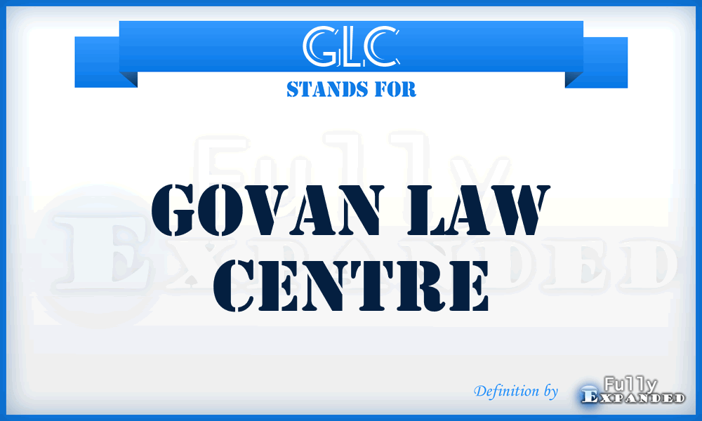 GLC - Govan Law Centre