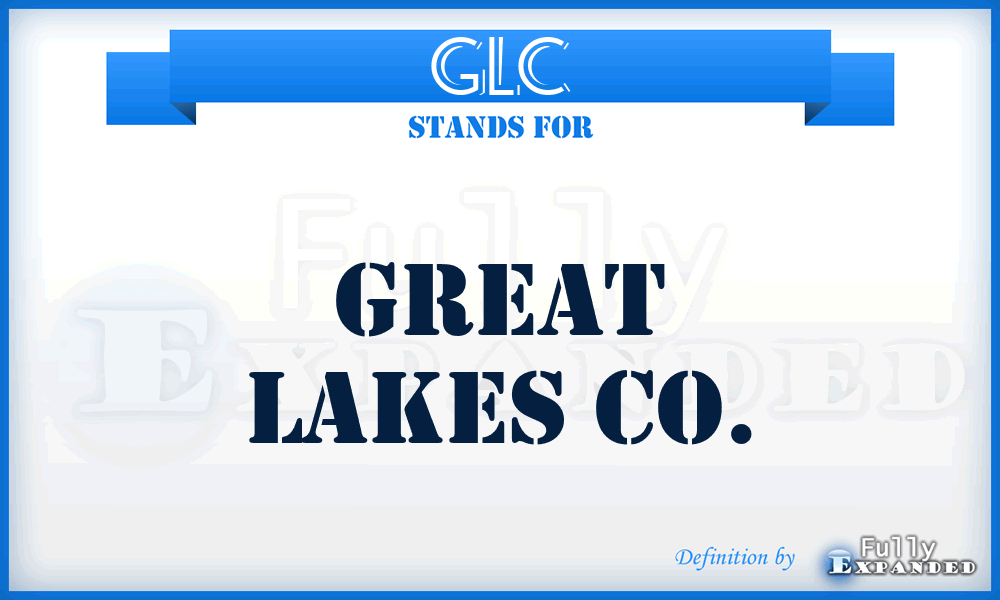 GLC - Great Lakes Co.