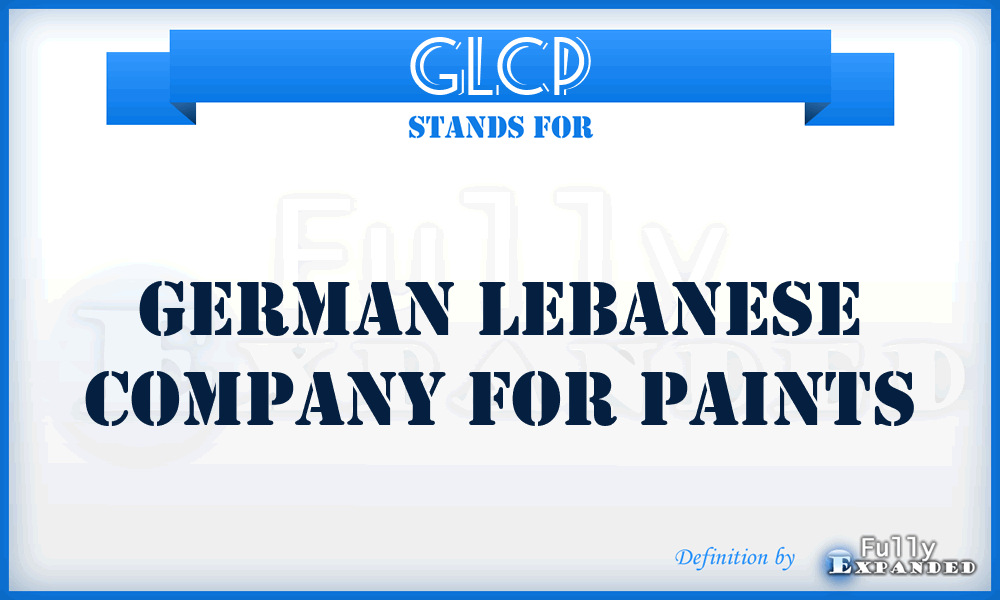 GLCP - German Lebanese Company for Paints