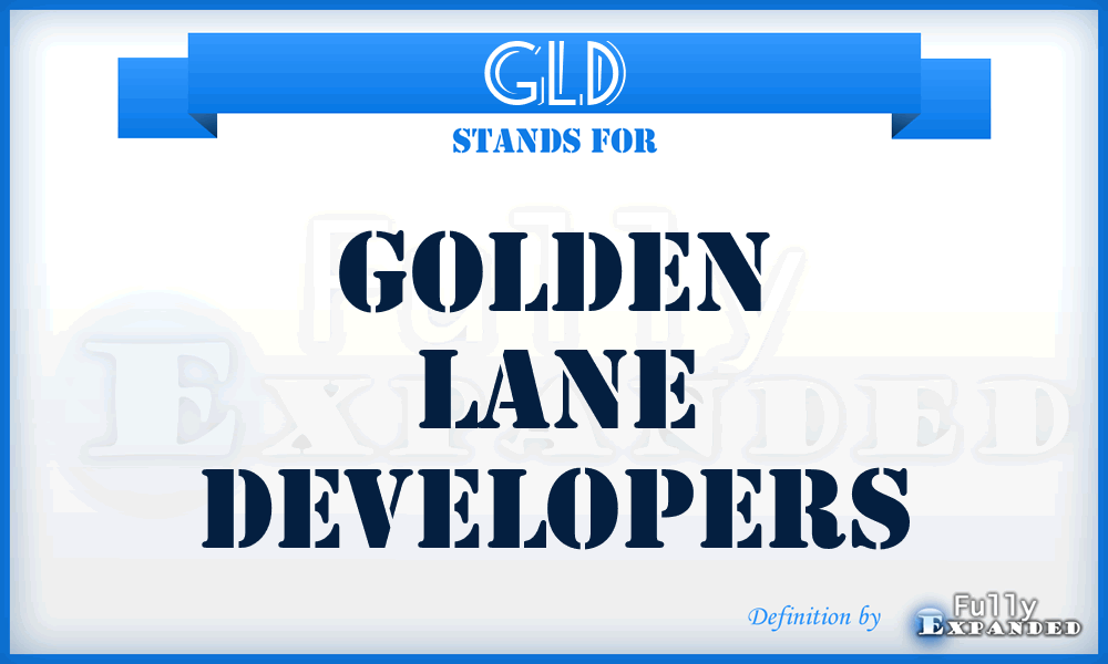 GLD - Golden Lane Developers