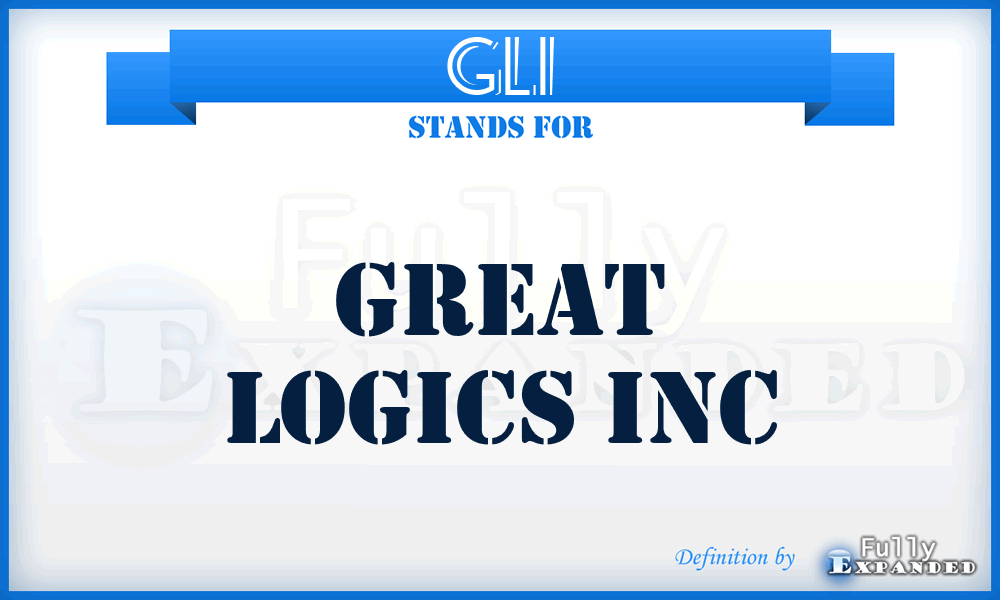 GLI - Great Logics Inc