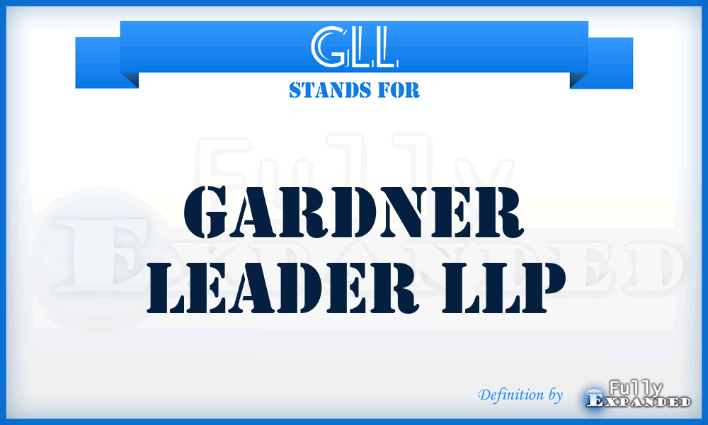 GLL - Gardner Leader LLP