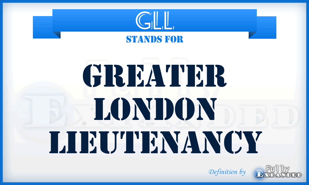 GLL - Greater London Lieutenancy