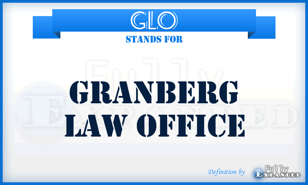 GLO - Granberg Law Office