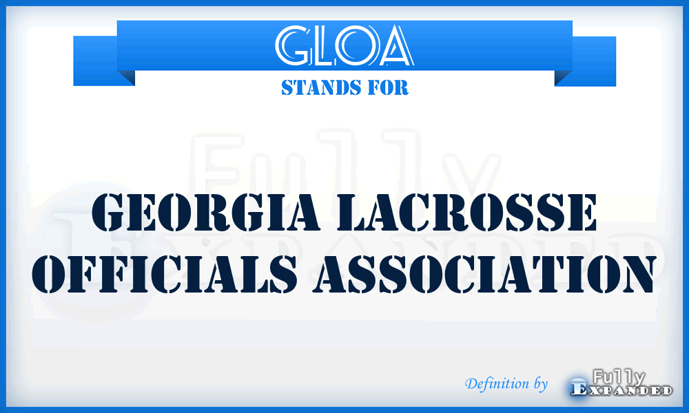 GLOA - Georgia Lacrosse Officials Association